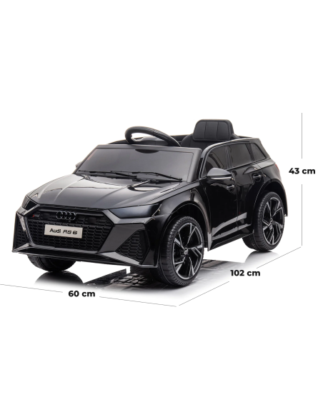 Coche Eléctrico para Niños LT945 Audi RS6 12V con Licencia, Luces LED y Sonidos