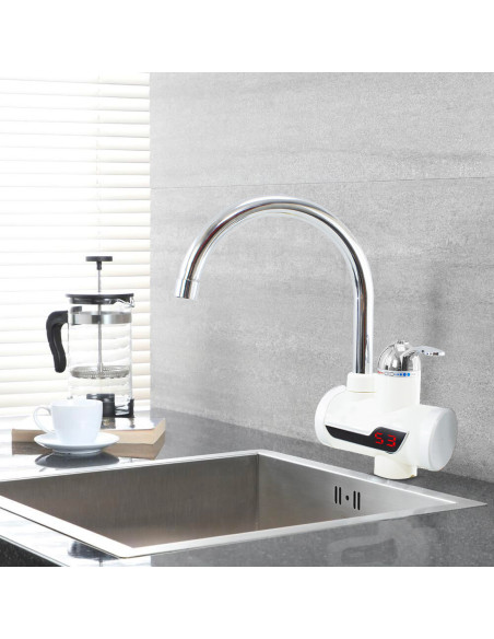 111238 Grifo eléctrico temperatura caliente instantáneo con monomando ducha