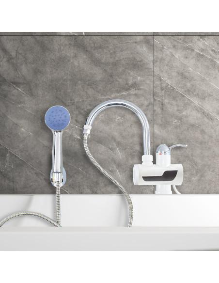 111238 Grifo eléctrico temperatura caliente instantáneo con monomando ducha