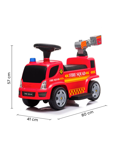 Camión Eléctrico para Niños LT949 Camión de Bomberos 6V con Burbujas y Luces LED