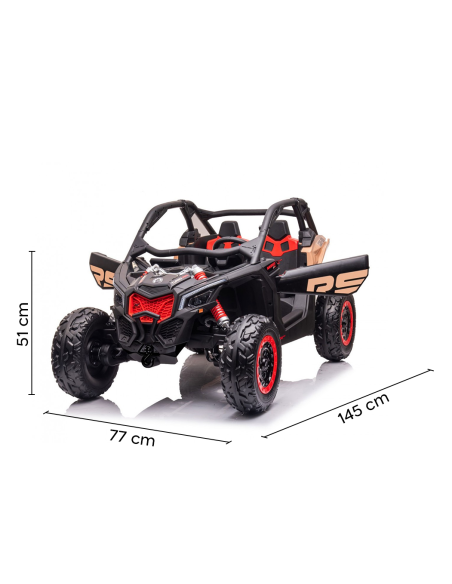 Quad Eléctrico Niños LT952 Can AM Buggy 12V 2 Plazas con mando y Luces LED