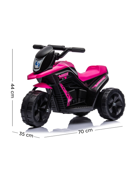 Mini Moto Eléctrica para Niños LT953 Poket 6V con Luces LED, Sonidos y Pedal