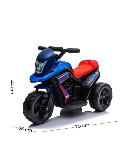 Mini Moto Eléctrica para Niños LT953 Poket 6V con Luces LED, Sonidos y Pedal