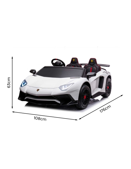 Coche Eléctrico para Niños LT959 Lamborghini Aventador SVJ BIG 24V con Bluetooth