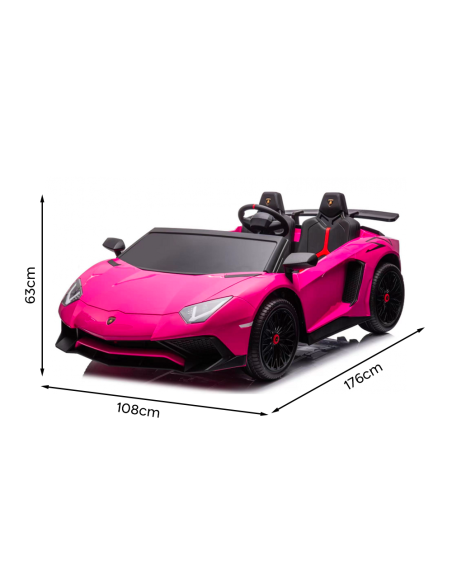 Coche Eléctrico para Niños LT959 Lamborghini Aventador SVJ BIG 24V con Bluetooth