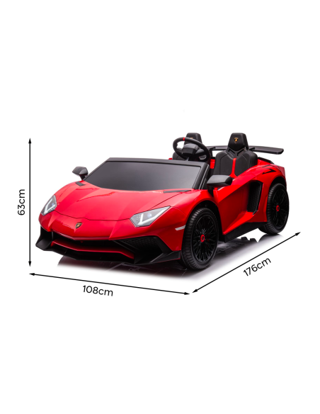 Coche Eléctrico para Niños LT959 Lamborghini Aventador SVJ BIG 24V con Bluetooth