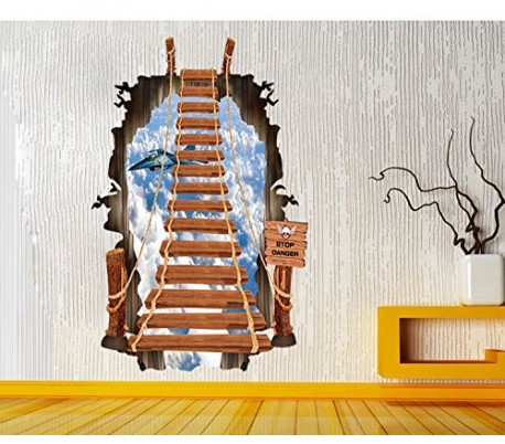 Vinilo 3D con efecto hiperrealista y motivo de CIUDAD DEL OESTE (60 x 90 cm) - Decoración del hogar