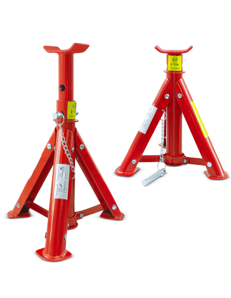 Caballete Vehículos 2 Piezas Ajustable  Altura Peso Máximo 2000 kg 275-365 mm