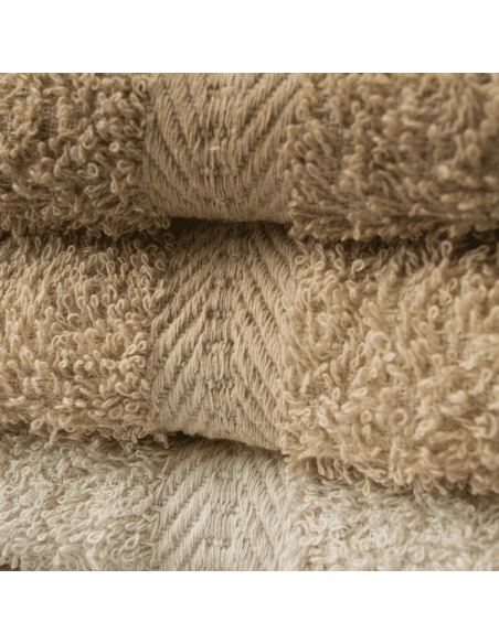 Juego de Toallas de Baño 3+3 Cara + Invitado en Colores Sólidos 100% Algodón