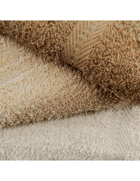 Juego de Toallas de Baño 3+3 Cara + Invitado en Colores Sólidos 100% Algodón