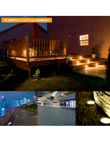 Foco Empotrable LED de Paso Redondo IP65 con...