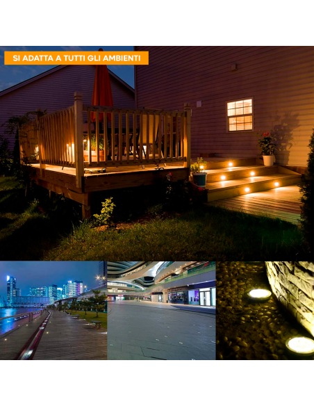 Foco Empotrable LED de Paso Redondo IP65 con Casquillo GU10 Resistente al Piso