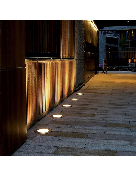 Foco Empotrable LED de Paso Redondo IP65 con Casquillo GU10 Resistente al Piso