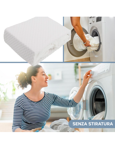 Funda Colchón Cama Individual Algodón Jacquard...