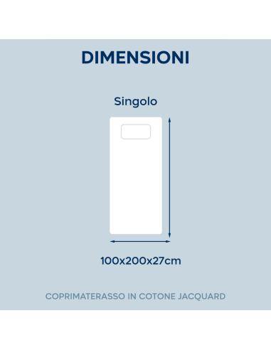 Funda Colchón Cama Individual Algodón Jacquard...