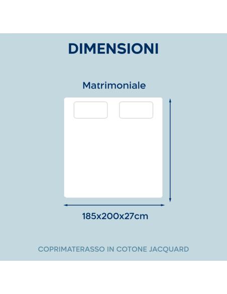 Funda Colchón Cama Matrimonial Algodón Jacquard 185x200 Transpirable Absorbente