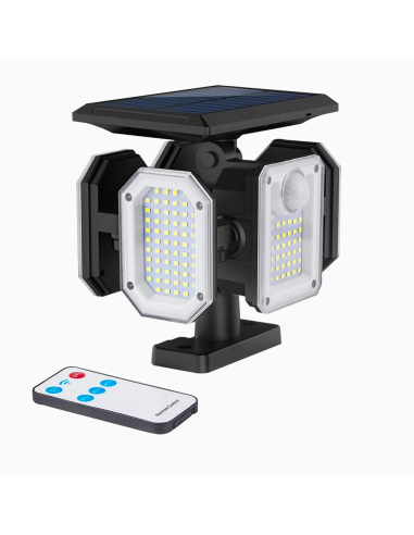 Lámpara Solar Exterior de Pared con Control...