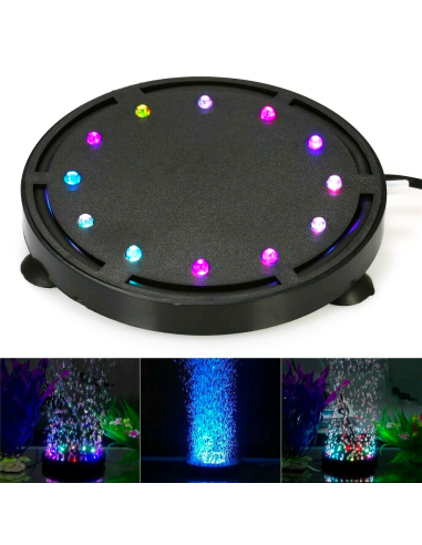 Lámpara acuario con burbujas LED RGB...