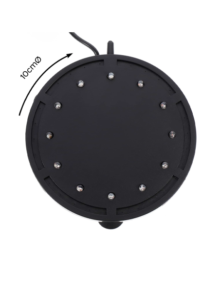 Lámpara acuario con burbujas LED RGB Iluminación subacuática Conexión de ventosa