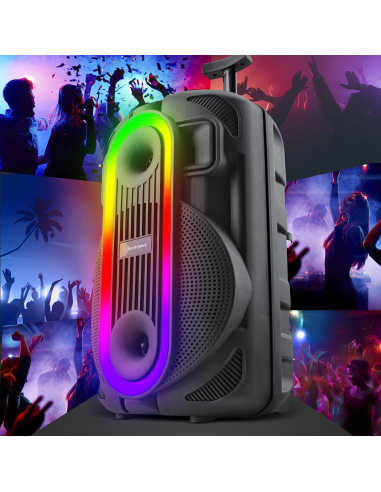 Altavoz portátil Bluetooth Subwoofer con Aux,...