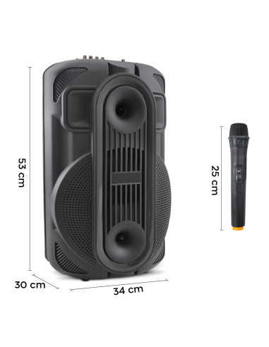 Altavoz portátil Bluetooth Subwoofer con Aux,...