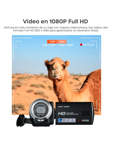 Cámara Video Digital 20 Mega Píxeles Full HD...