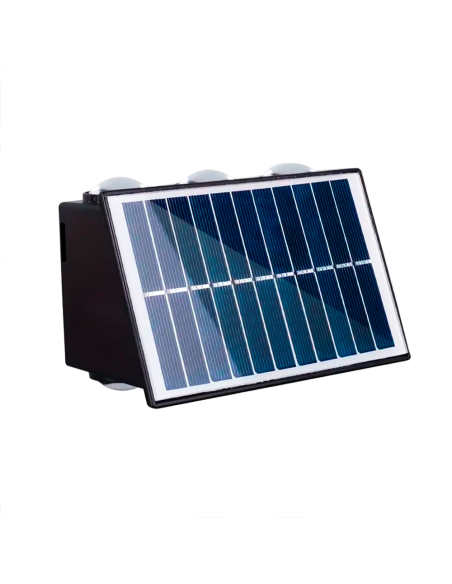 Lámpara Solar de Pared con 6 LEDS Luz Cálida y Doble Emisión de Luz