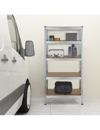 Estantería metálica 4 estantes Capacidad 280kg...