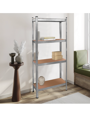 Estantería metálica 4 estantes Capacidad 280kg...