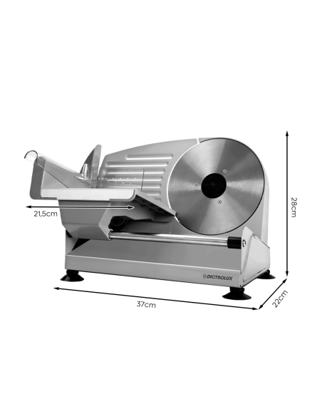 Cortadora eléctrica Dictrolux de mostrador 200W hoja de acero inoxidable de 19cm