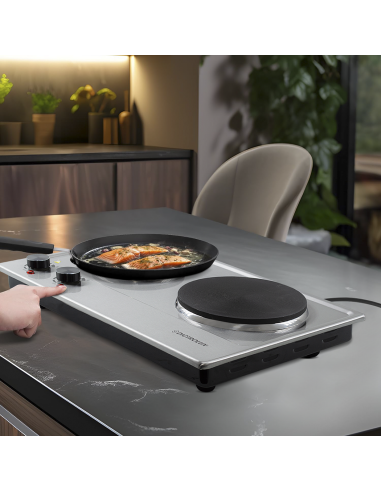 Fogón eléctrico Dictrolux acero doble Placa...