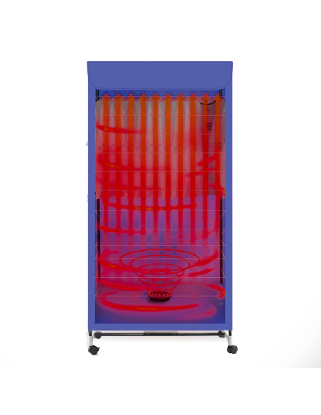 Secador aire caliente eléctrico portátil colgador ropa soporte guardarropa 1100W
