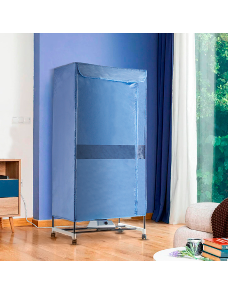 Secador aire caliente eléctrico portátil colgador ropa soporte guardarropa 1100W