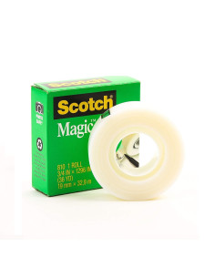 Cinta adhesiva Scotch Magic Tape 3M 19 mm x 33 m...