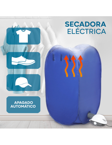 Secadora eléctrica 800W Circulación aire...