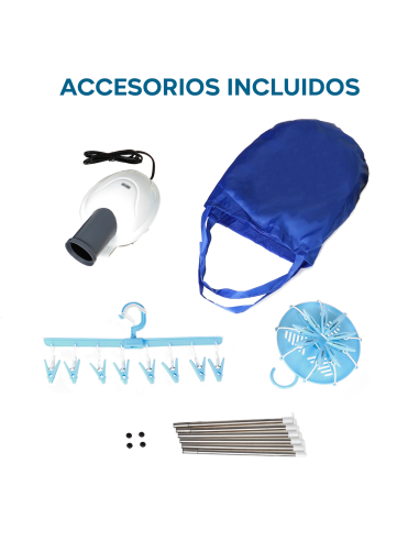 Secadora eléctrica 800W Circulación aire...