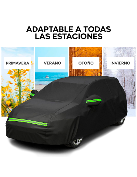 Funda de felpa para coche reflectante impermeable resistente a los arañazos