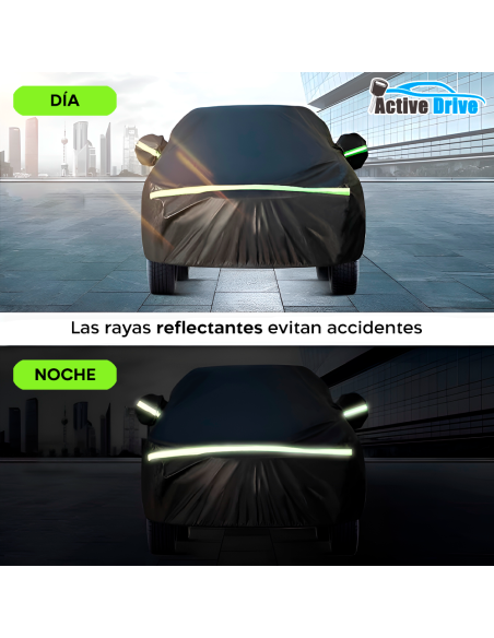 Funda de felpa para coche reflectante impermeable resistente a los arañazos
