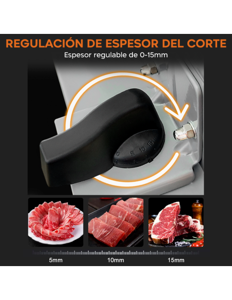 Cortadora eléctrica Dictrolux de mostrador 200W hoja de acero inoxidable de 19cm