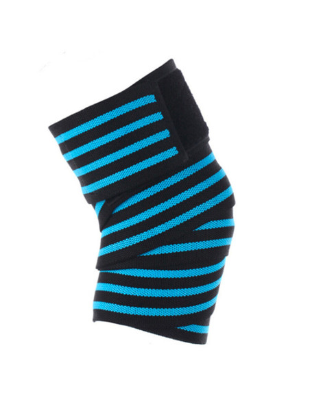 Rodillera elástica con cierre de velcro ajustable antidesgarros