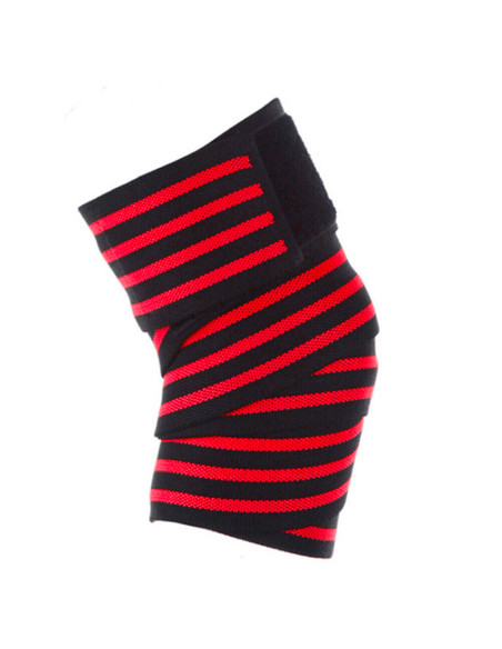 Rodillera elástica con cierre de velcro ajustable antidesgarros