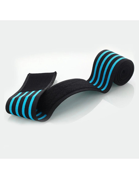 Rodillera elástica con cierre de velcro ajustable antidesgarros