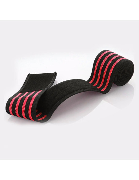 Rodillera elástica con cierre de velcro ajustable antidesgarros