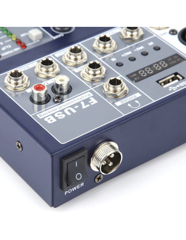 Mezclador Audio 7 Canales Profesional Bluetooth...