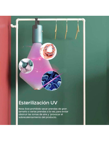 Mini secador de zapatos eléctrico de viaje...