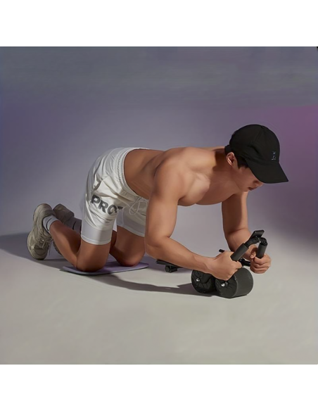 Rodillo Automático para Ejercicios Abdominales AB Roller con retorno Automático