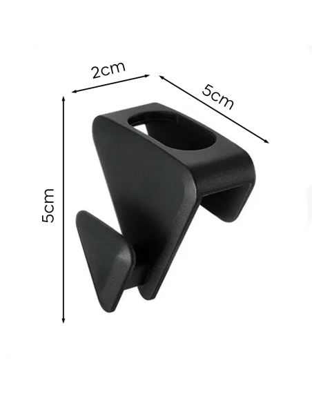 Set de 10 Perchas Colgantes con Conectores de Plástico Ahorradores de Espacio