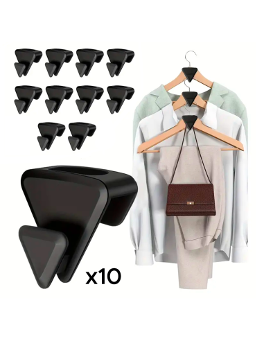 Set de 10 Perchas Colgantes con Conectores de...