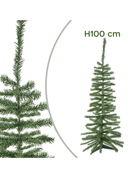 245002 Árbol de Navidad 100H Cm con ramas plegables en abeto artificial de PVC
