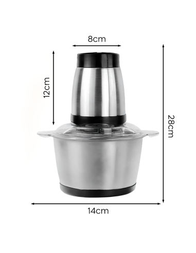 Trituradora carne y verduras multifunción 400W...